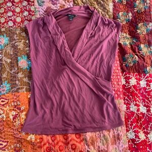 Mauve Modal Sleeveless wrap top